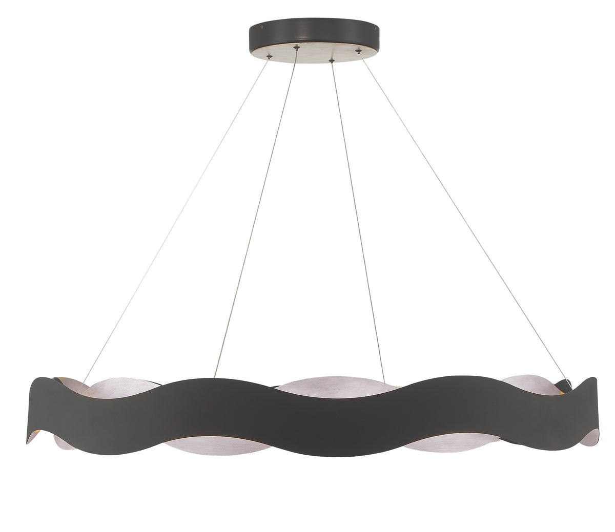 Eurofase 46462-022 Vaughan LED Chandelier in Silver-Black