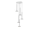 Pablo Designs SKY BLK 5 CHAND Sky LED Chandelier in Matte Black