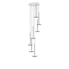 Pablo Designs SKY BLK 7 CHAND Sky LED Chandelier in Matte Black
