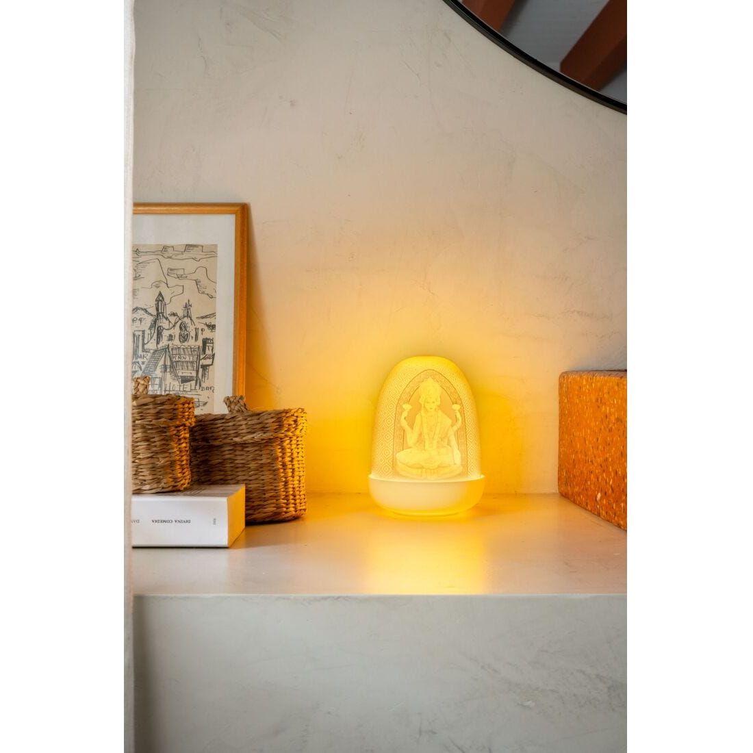 Dôme du Seigneur Ganesha et de la déesse Lakshmi Lampe de table