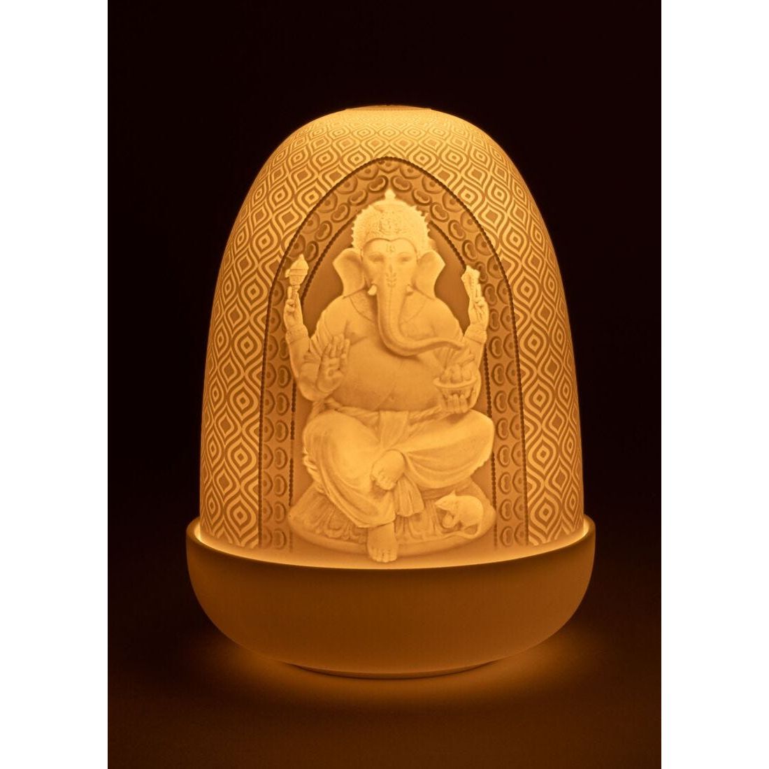 Lord Ganesha & Goddess Lakshmi Dome Table Lamp