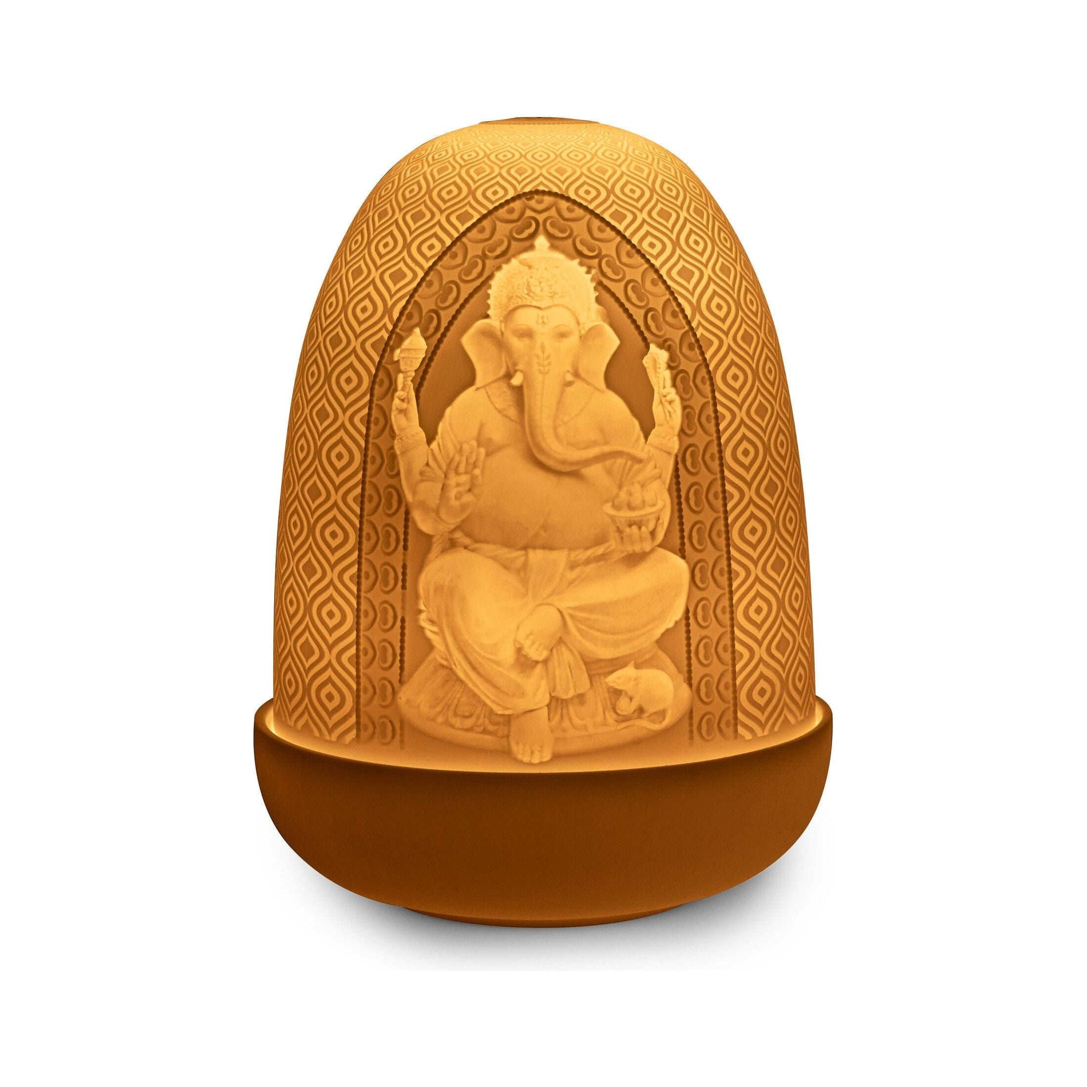 LladroLord Ganesha & Goddess Lakshmi Dome Table LampWhite1024227