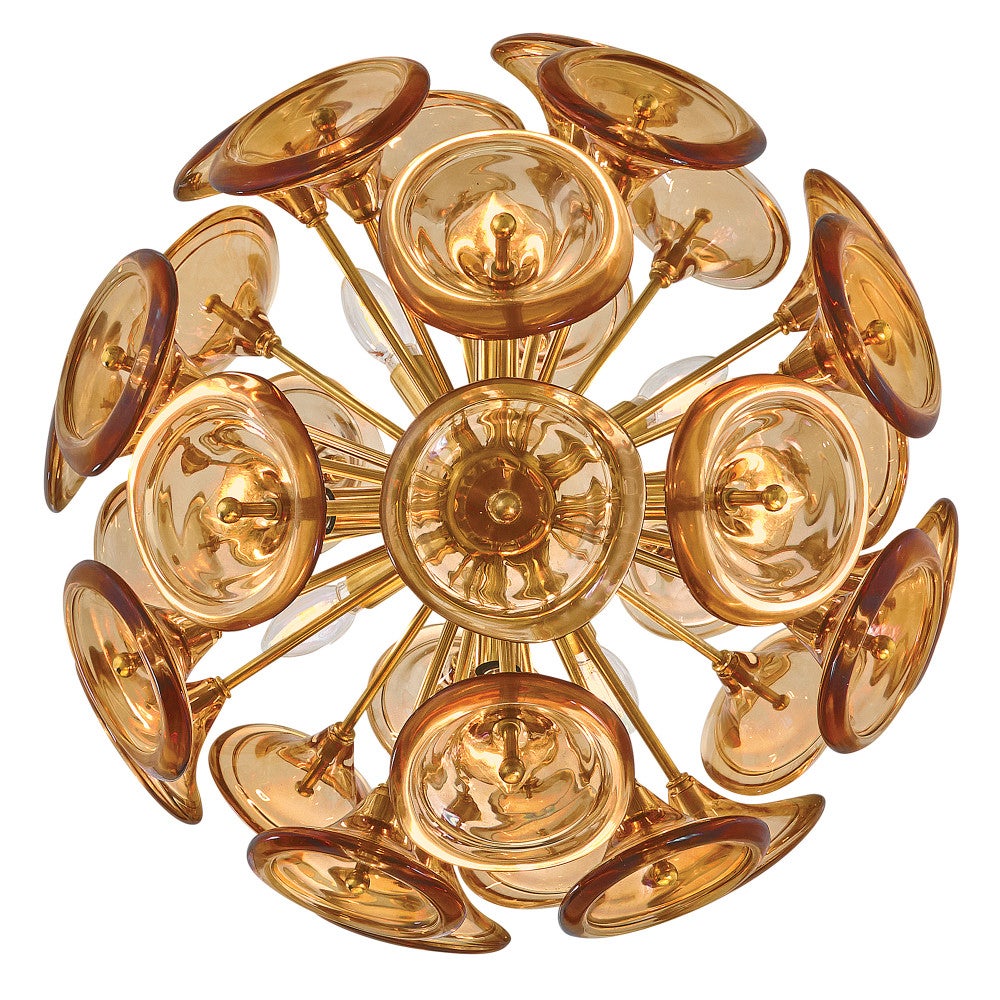 Fredrick Ramond FR46907UB-AM Globe Maya Suspension en laiton non verni