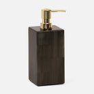 Pigeon and Poodle PP000251 Arles XL Soap Pump in Dark Faux Horn
