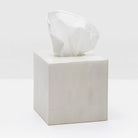 Pigeon and Poodle - PP004384 - Arles Tissue Box - Arles - White Faux Horn