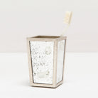 Pigeon and Poodle - PP000286 - Atwater Brush Holder - Atwater - Silver Leaf Antique Mirror