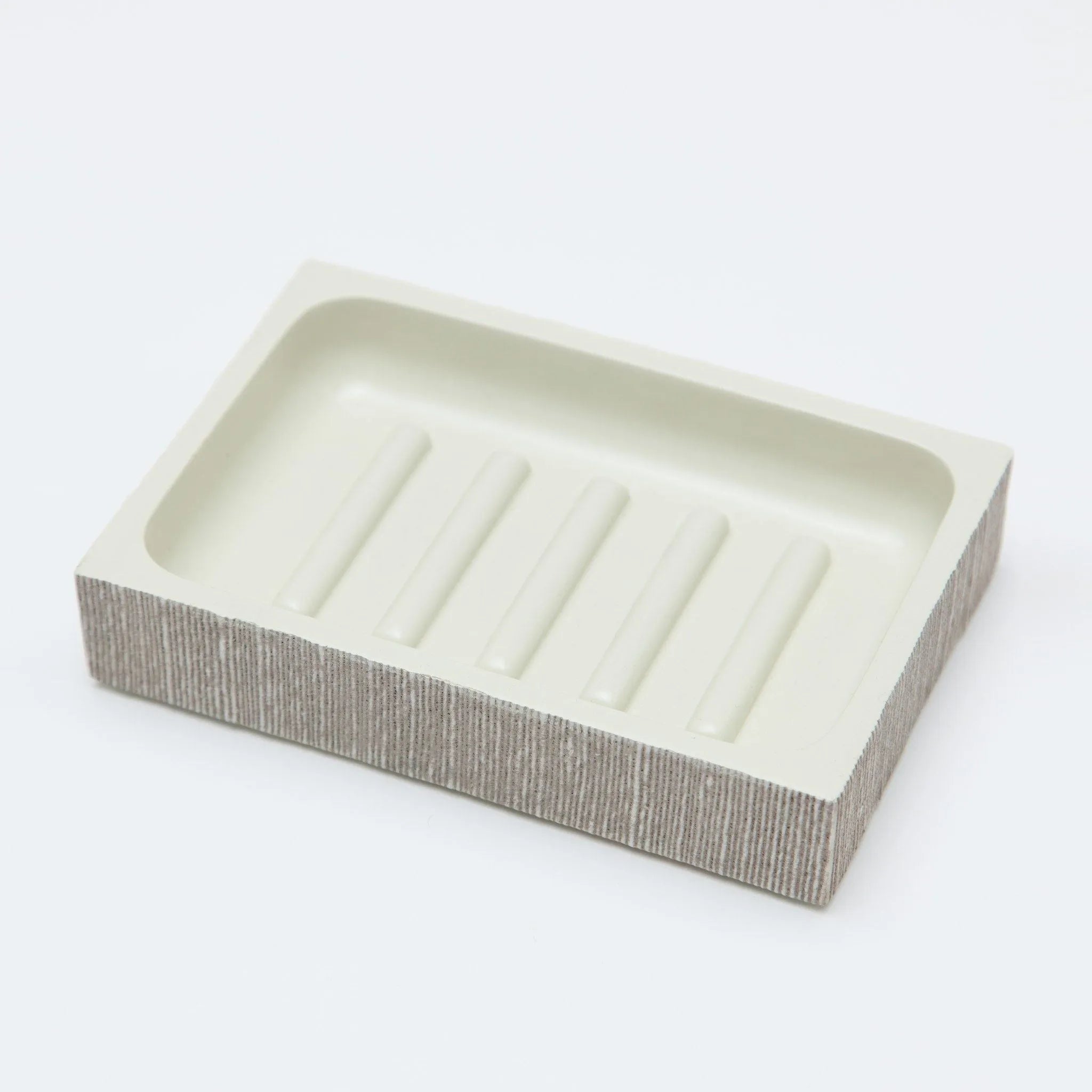 Pigeon and Poodle - PP000328 - Bruges Soap Dish - Bruges - Sand Faux Silk