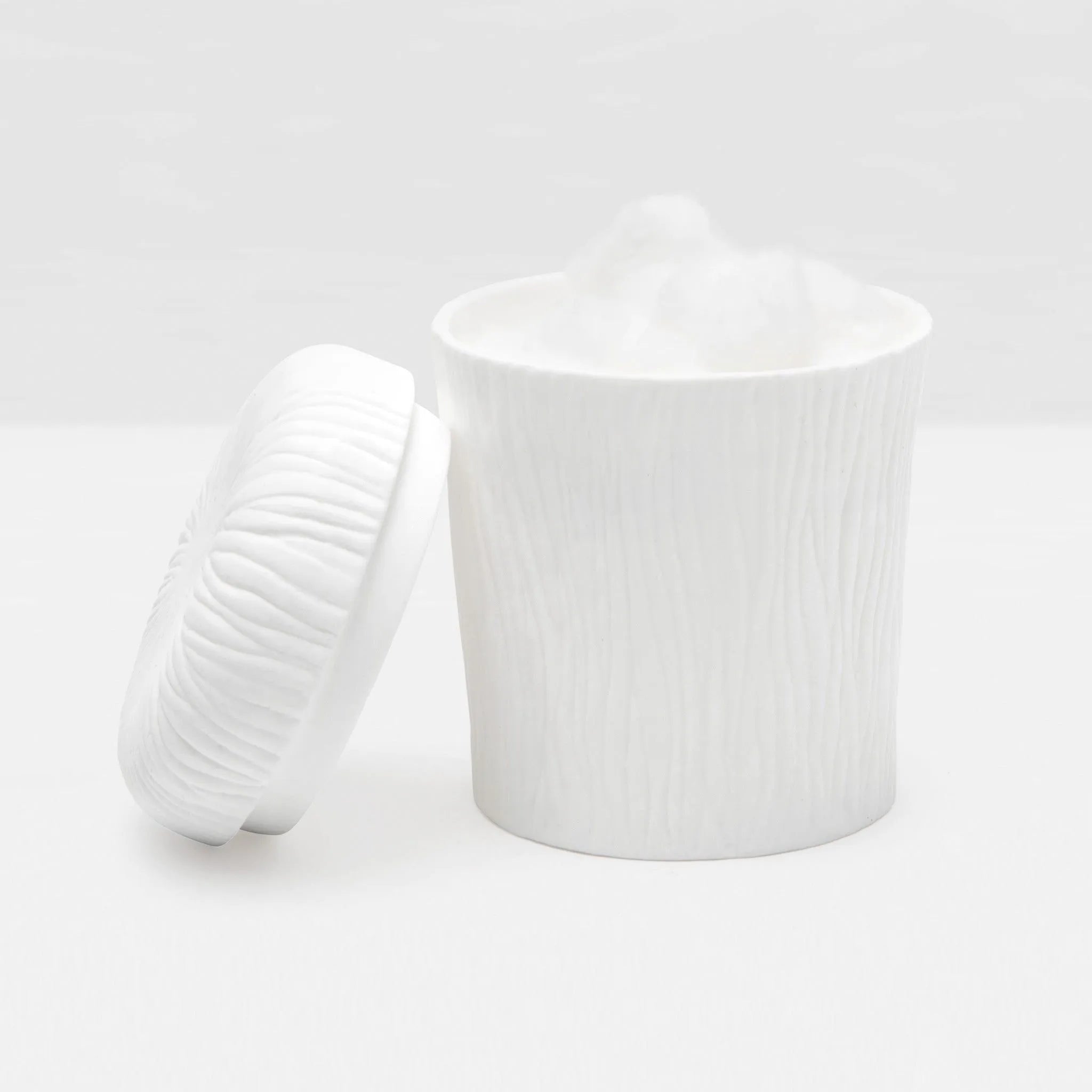 Pigeon and Poodle PP000342 Burma Bath Canister in White Porcelain