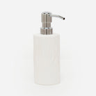 Pigeon and Poodle PP000344 Burma Soap Pump in White Porcelain