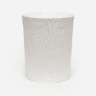 Pigeon and Poodle PP000347 Burma Wastebasket in White Porcelain