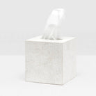 Pigeon and Poodle - PP000382 - Callas Tissue Box - Callas - White Lacquered Eggshell
