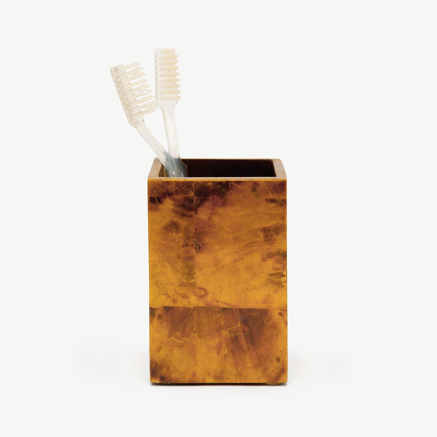 Pigeon and Poodle PP000386 Cannes Brush Holder in Young Pen Shell