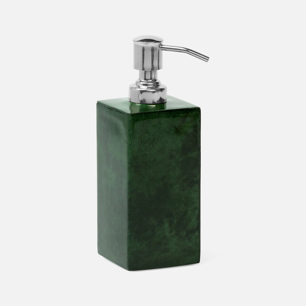 Pigeon and Poodle - PP000397 - Carlow Soap Pump - Carlow - Emerald Gloss Vellum Leather
