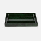 Pigeon and Poodle - PP000399 - Carlow Trays - Carlow - Emerald Gloss Vellum Leather