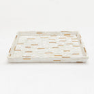 Pigeon and Poodle PP000475 Cortona Trays in Brass Mix Shell/Metal Mix
