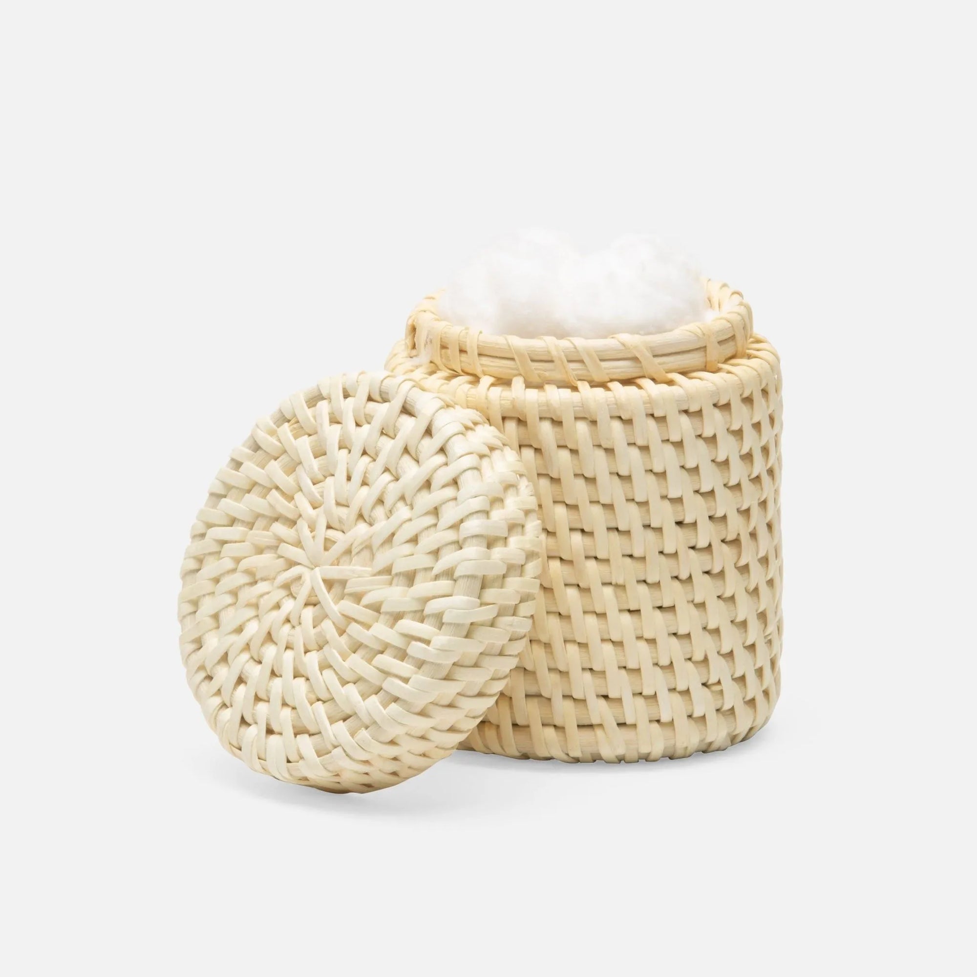 Pigeon and Poodle - PP000514 - Dalton Canister - Dalton - Whitewashed Rattan