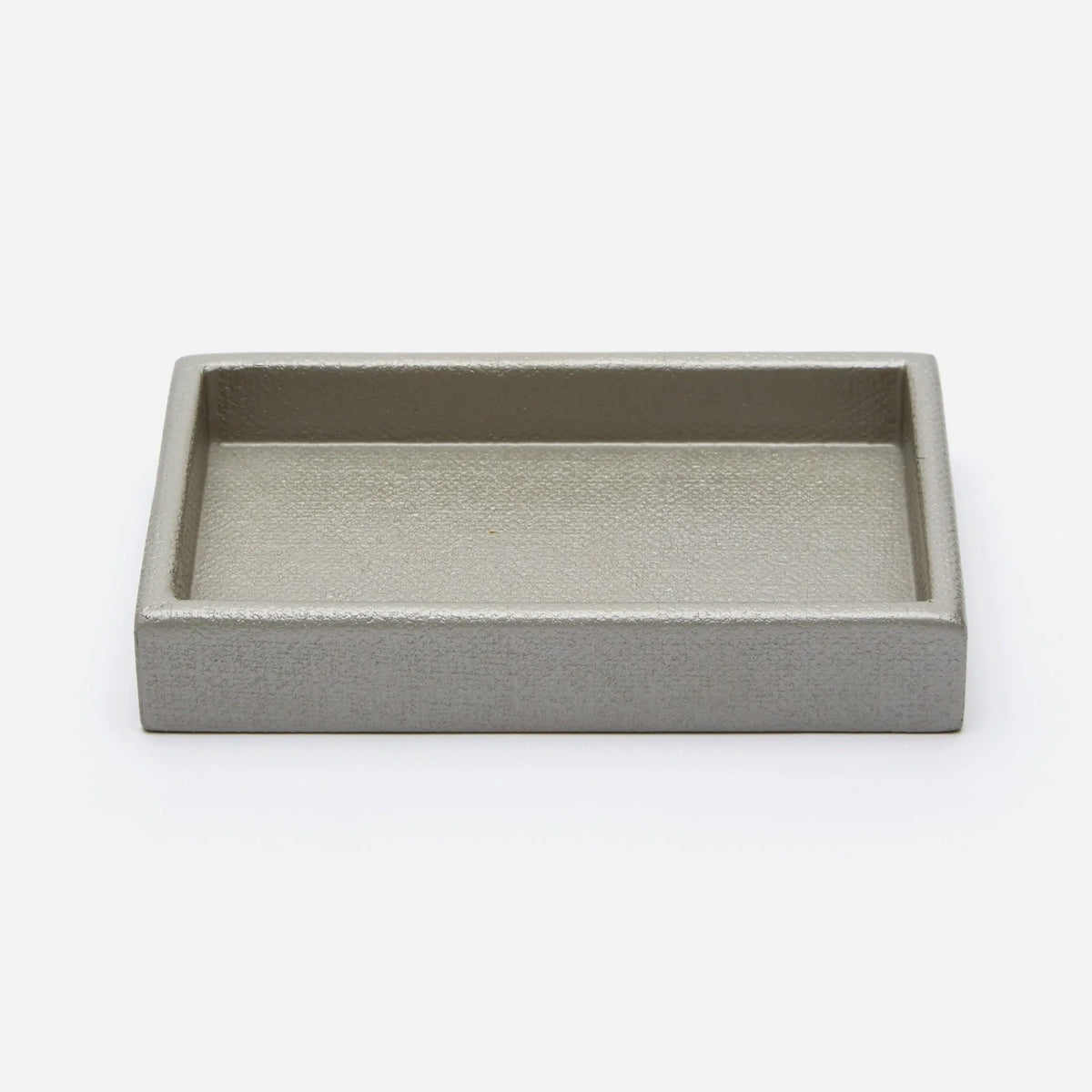 Pigeon and Poodle - PP000523 - Dannes Soap Dish - Dannes - Light Gray Faux Belgian Linen