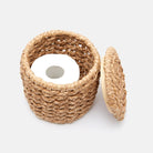 Porte-papier toilette Pigeon and Poodle PP000547 Destin (19 cm de diamètre x 19 cm de hauteur) en jonc de mer naturel