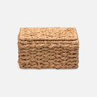 Porte-papier toilette rectangulaire Pigeon and Poodle PP004395 Destin, en jonc de mer naturel