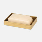 Pigeon and Poodle - PP003957 - Elgin Soap Dish - Elgin - Antique Brass Wavy Etched Stainless Steel