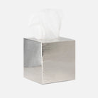 Pigeon and Poodle - PP003967 - Elgin Tissue Box - Elgin - Shiny Nickel Wavy Etched Stainless Steel