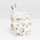 Pigeon and Poodle PP000571 Enna Brush Holder in Natural Oyster Shell