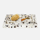 Pigeon and Poodle PP000575 Enna Trays in Natural Oyster Shell