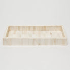 Pigeon and Poodle PP000610 Gaya Trays (12.5"L x 9.5"W x 1.5"H) in Vertical Natural Bone
