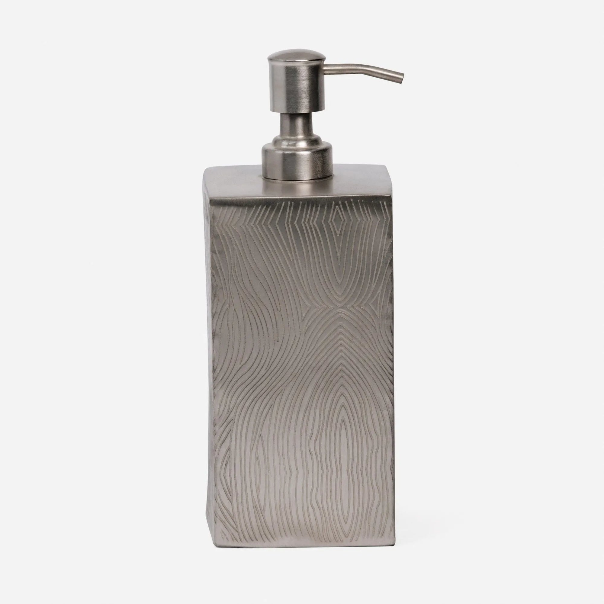 Pigeon and Poodle - PP000724 - Humbolt Xl Soap Pump - Humbolt - Black Nickel Ridged Metal