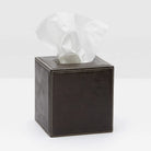 Pigeon and Poodle - PP000842 - Lorient Tissue Box - Lorient - Charcoal Full-Grain Leather