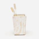 Pigeon and Poodle PP000886 Lugano Brush Holder in Kabibe Shell