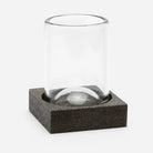 Ensemble de verres Pigeon and Poodle PP000993 Manchester couleur champignon foncé, imitation galuchat réaliste