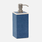 Pompe à savon Pigeon and Poodle PP001004 Manchester XL, bleu marine, imitation galuchat réaliste
