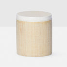 Pigeon and Poodle - PP001078 - Maranello Canister - Maranello - Beige Abaca/White Resin