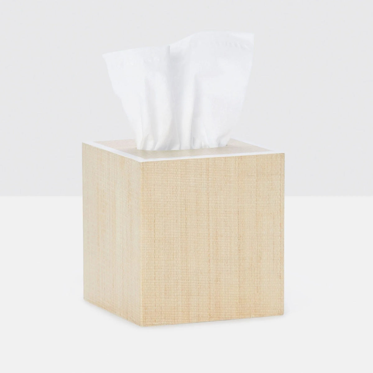 Pigeon and Poodle - PP001081 - Maranello Tissue Box - Maranello - Beige Abaca/White Resin