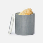 Pigeon and Poodle - PP001087 - Maranello Canister - Maranello - Steel Blue Abaca/White Resin