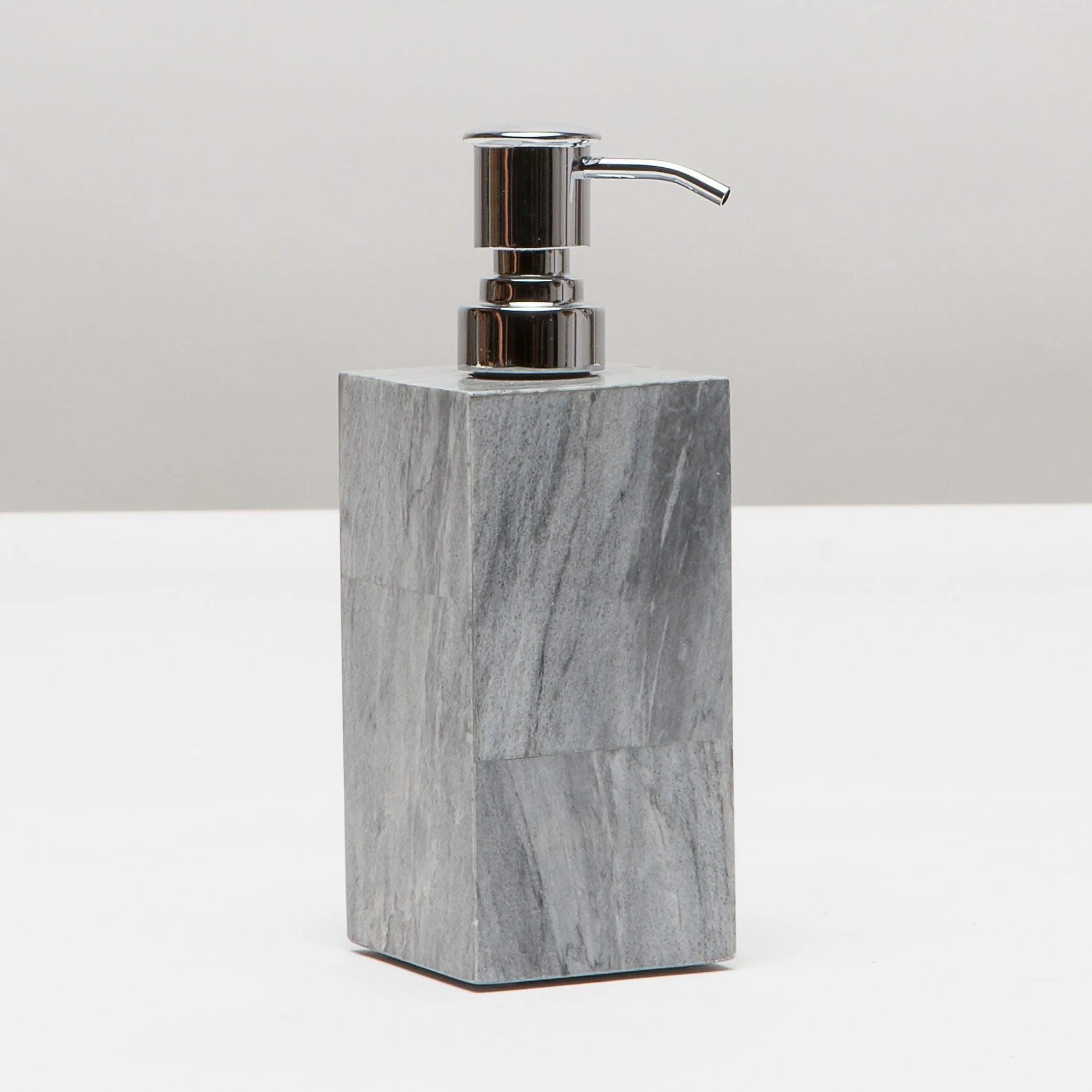 Pigeon and Poodle - PP001119 - Milan Soap Pump - Milan - Gray Romblon Stone
