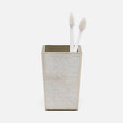 Pigeon and Poodle PP001153 Nora Brush Holder in Metallic Frost Painted Glass