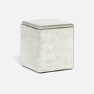 Pigeon and Poodle PP001154 Nora Bath Canister in Metallic Frost Painted Glass
