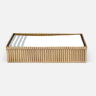 Pigeon and Poodle - PP001267 - Redon Hand Towel Tray - Redon - Black Nickel Ribbed Metal