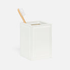 Porte-brosse Rothwell Pigeon and Poodle PP003987 en cuir marin blanc éclatant