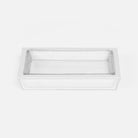 Porte-savon Rothwell Pigeon and Poodle PP003989 en cuir marin blanc éclatant