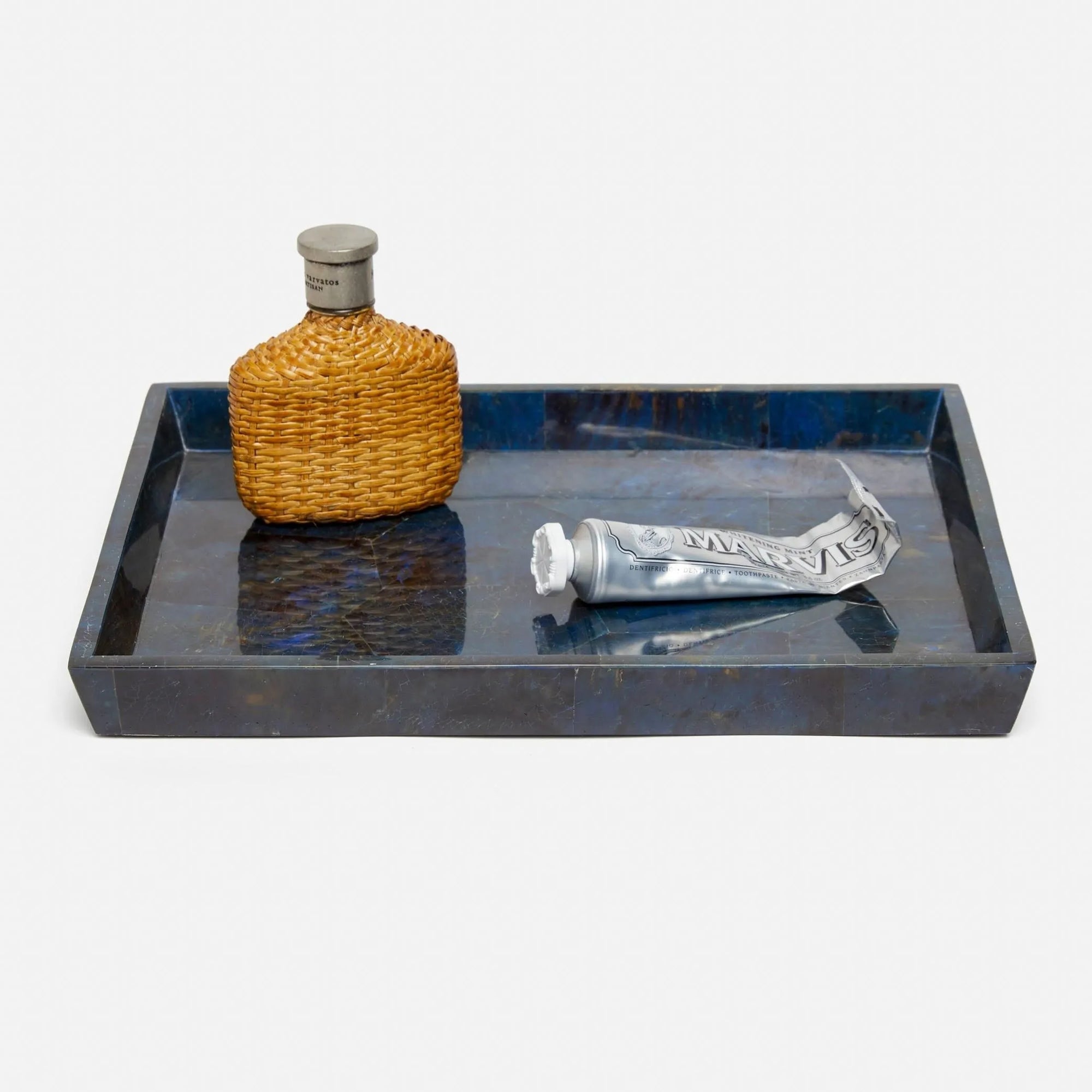 Pigeon and Poodle - PP001379 - Santorini Tray - Santorini - Dark Blue Pen Shell