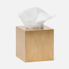 Pigeon and Poodle PP001419 Tanlay Tissue Box in Antiqued Gold Silver Leaf