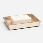 Pigeon and Poodle PP001433 Tanlay Soap Dish in Lacquered Silver Leaf