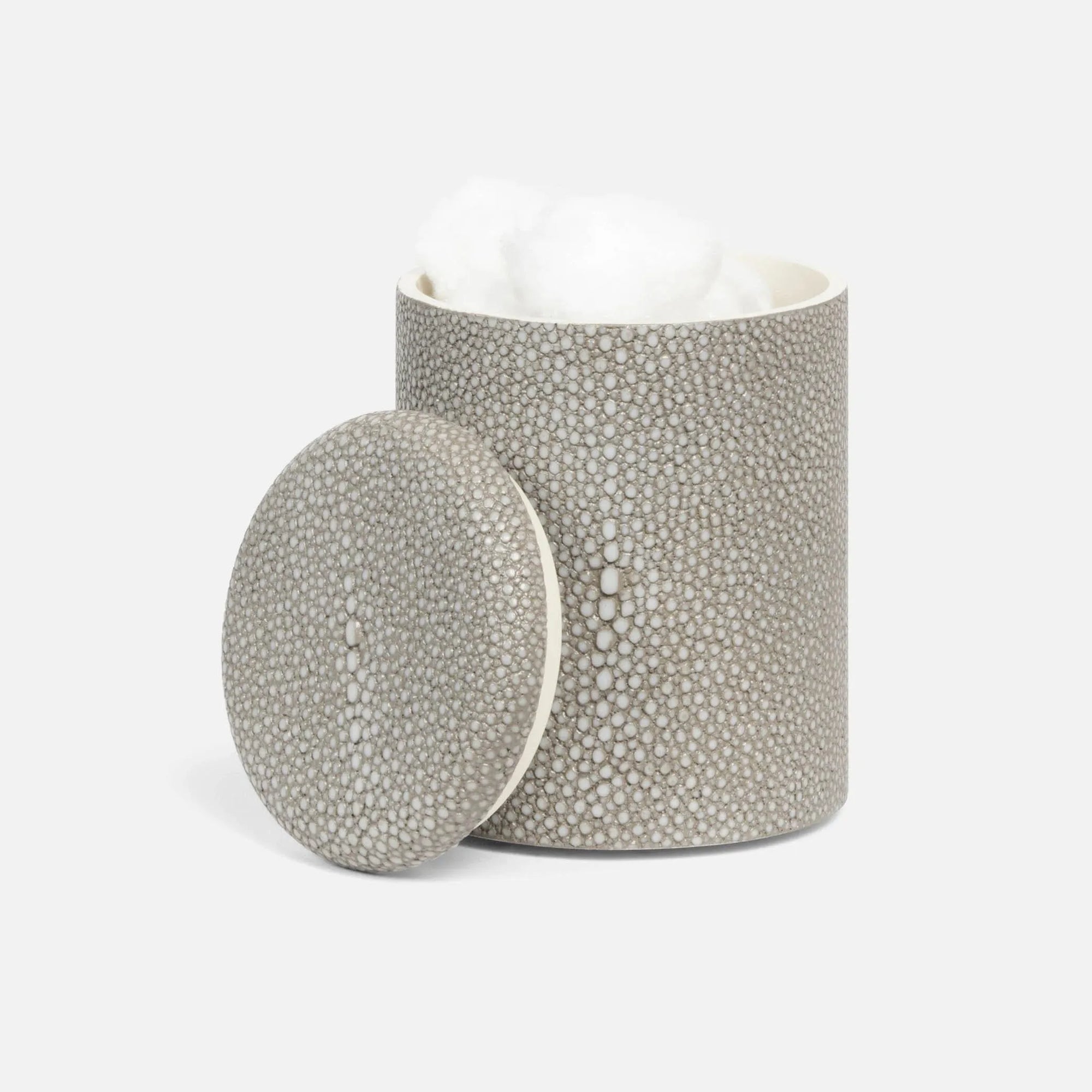 Pigeon and Poodle - PP001449 - Tenby Canister - Tenby - Sand Realistic Faux Shagreen