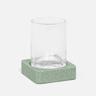 Pigeon and Poodle - PP003937 - Tenby Tumbler Set - Tenby - Sage Realistic Faux Shagreen