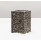 Pigeon and Poodle PP001515 Umbra Brush Holder in Gray Hair-On-Hide