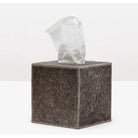 Pigeon and Poodle PP001518 Umbra Tissue Box in Gray Hair-On-Hide