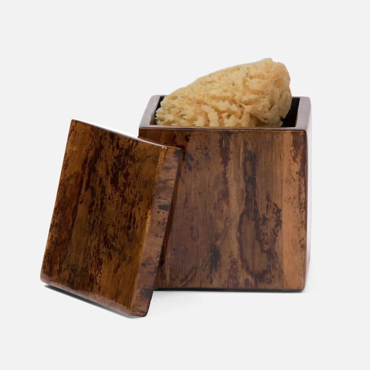 Pigeon and Poodle PP001528 Varadero Bath Canister in Dark Stain Banana Leaf